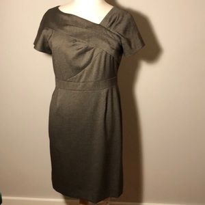 Brown tweed dress
